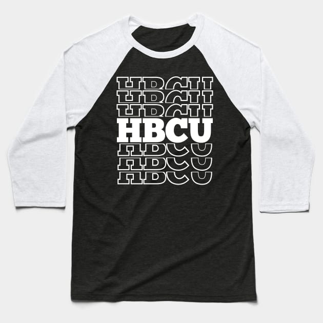 HBCU Stacked Student, Grad or Alumni Baseball T-Shirt by blackartmattersshop